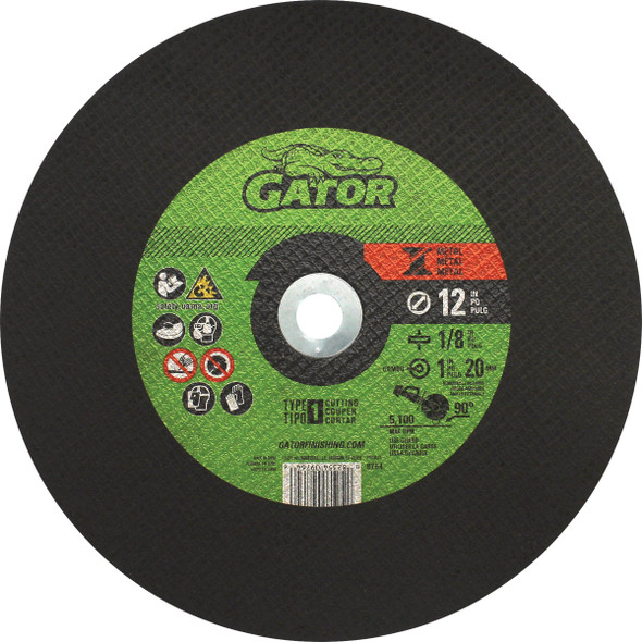 Gator Blade 12 In. x 1/8 In. x 1 In. Metal Cut-Off Wheel 9764