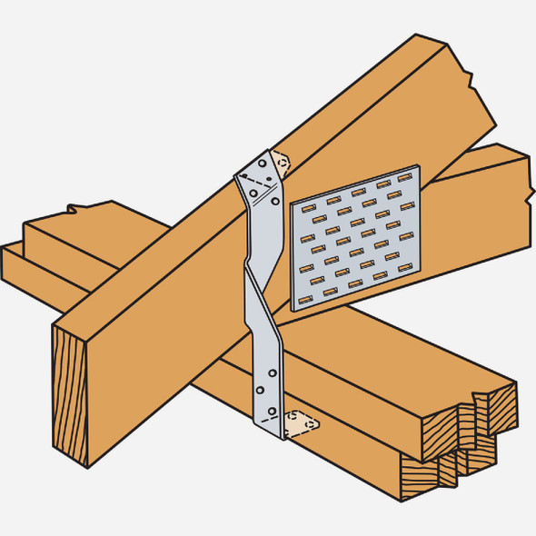 Simpson Strong-Tie 1.25 In. W x 12 In. L 18 ga Galvanized Steel Twist Strap LTS12 152753