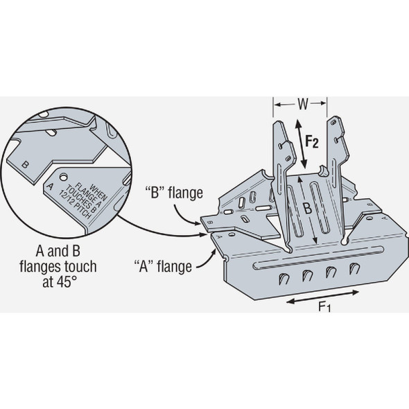 VPA Galvanized Variable-Pitch Connector for 1-1-2 in. Joist VPA2 146672