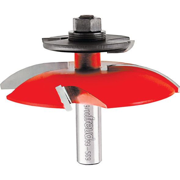 Freud 3-1/2 In. Quadra-Cut Cove Raised Panel Bit Router with Backcutters