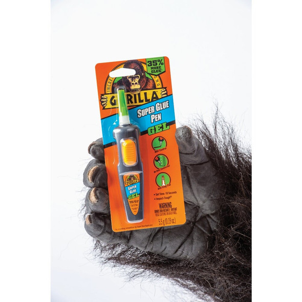 Gorilla 0.19 Oz. Super Glue Gel Pen 109642 328813