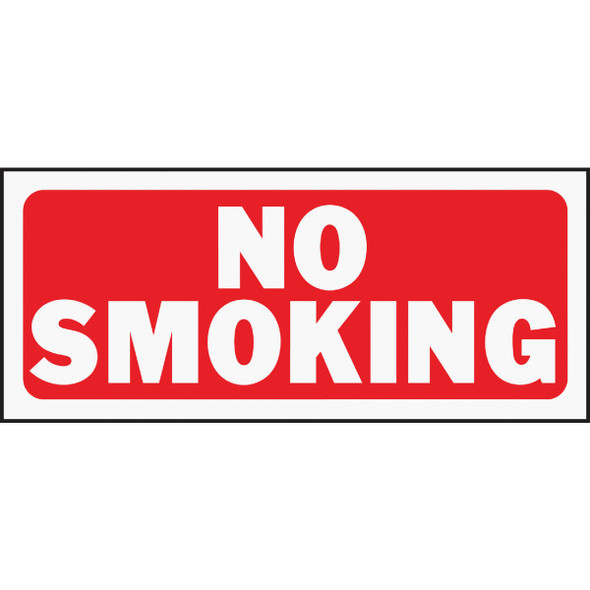 Hy-Ko Plastic Sign, No Smoking 23003 Pack of 5