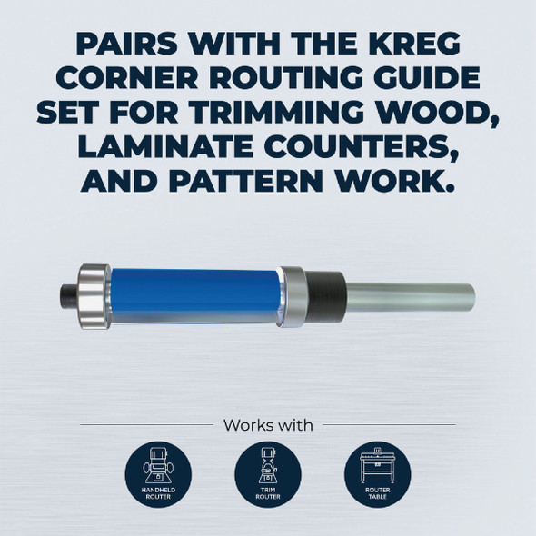 Kreg 1-4 In. Flush Trim Bit PRS250 305301