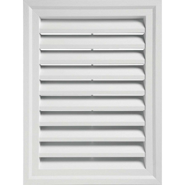 Ply Gem 24" x 30" Rectangular White Gable Attic Vent RECTGV2430 AW