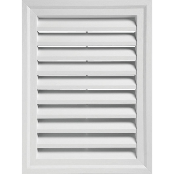 Ply Gem 24" x 30" Rectangular White Gable Attic Vent RECTGV2430 AW