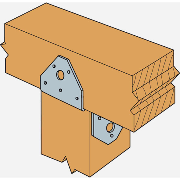 Simpson Strong Tie ZMAX 4X6 18 ga Post Cap BC46Z 112006