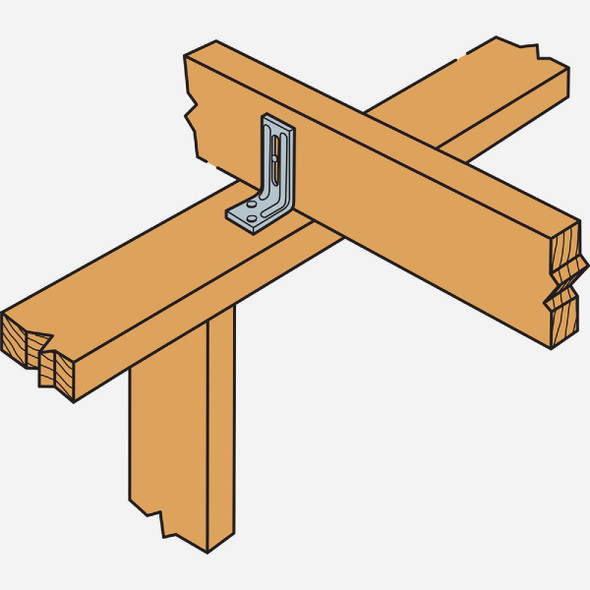 Simpson Strong-Tie 1-1-4 In. x 1-3-4 In. 18 ga Galvanized Steel Roof Truss Clip STCT 120685