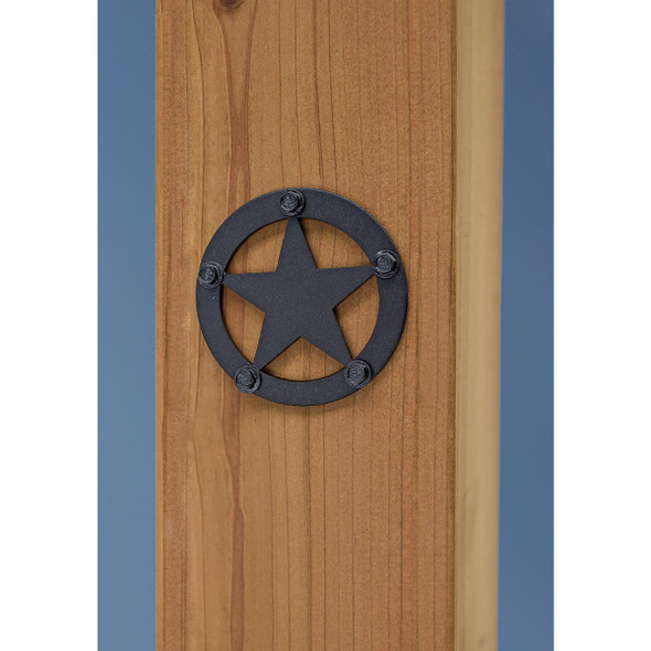 Outdoor Accents Mission Collection ZMAX, Black Powder-Coated Decorative Star APDTS3 113965