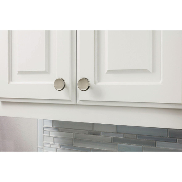 KasaWare 1-1/2 In. Diameter Satin Nickel Knob (4-Pack)