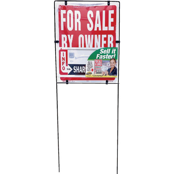 Hy-Ko 14x18 For Sale By Owner Sign With Frame SIY-201