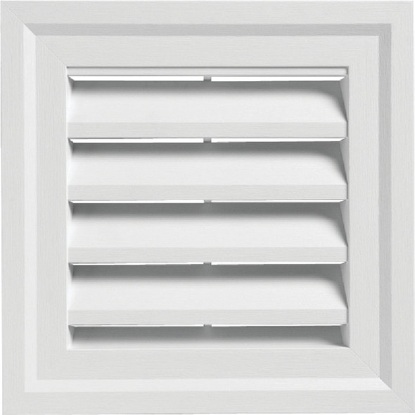 Ply Gem 14" x 14" Square White Gable Attic Vent SQGV1414 AW