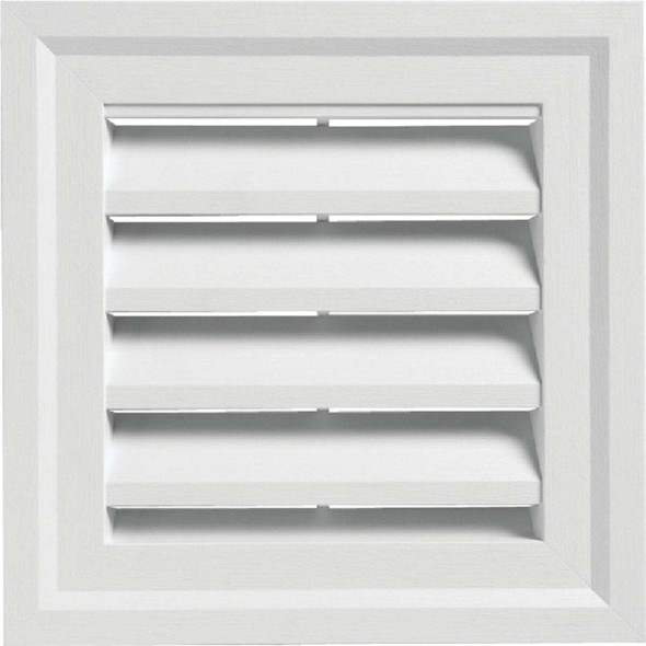 Ply Gem 14" x 14" Square White Gable Attic Vent SQGV1414 AW