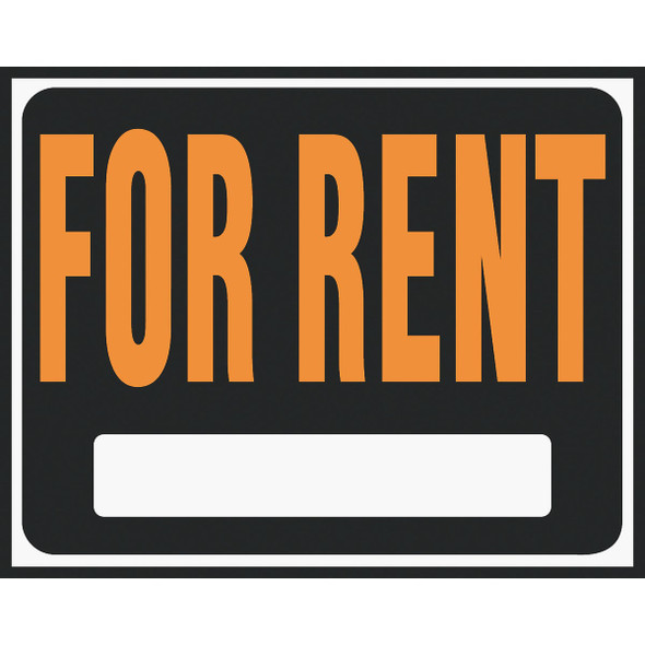 Hy-Ko 15x19 Heavy Gauge Plastic Sign, For Rent SP-102 Pack of 5