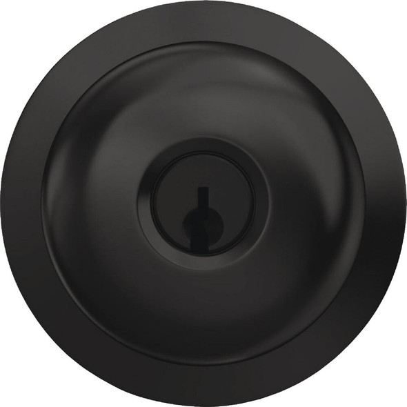 Schlage Plymouth Matte Black Knob Keyed Entry