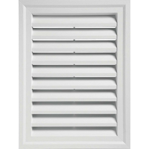 Ply Gem 18" x 24" Rectangular White Gable Attic Vent RECTGV1824 AW