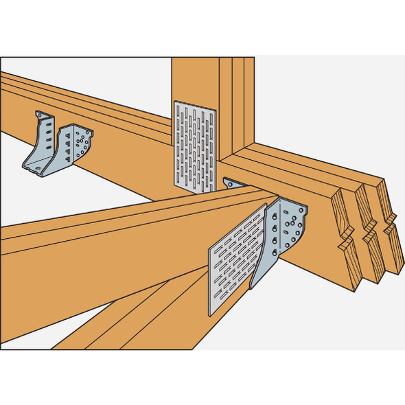 Simpson Strong-Tie 2X6 Galvanized Double Shear Face Mount Joist Hanger HGUS26-2 102667