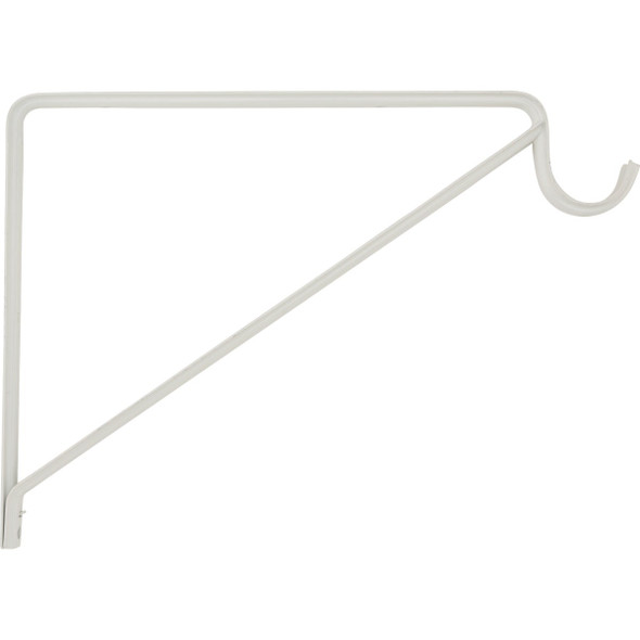 National Hardware 125 Lb. Capacity White Shelf/Rod Bracket, Bulk N224-501