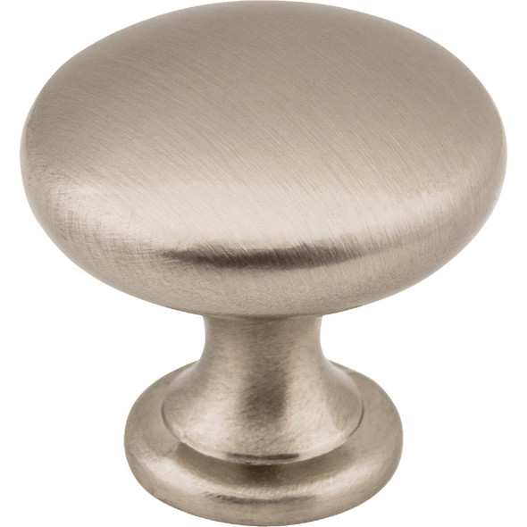 Elements Madison 1-3/16 In. Diameter Satin Nickel Mushroom Knob 3910-SN