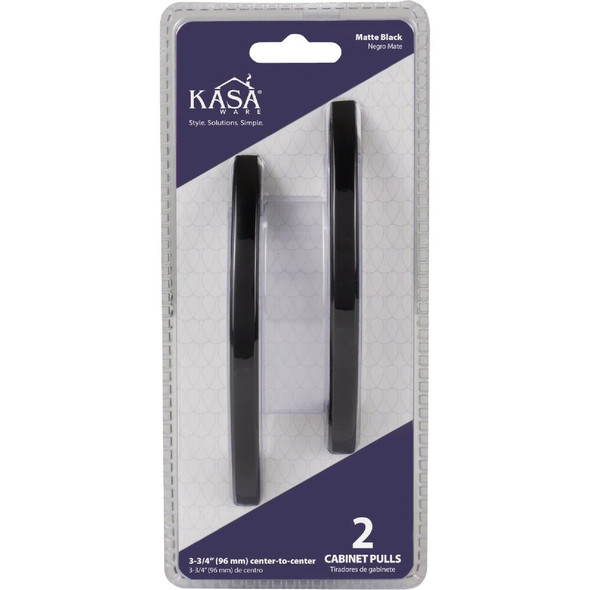 KasaWare 4-7-8 In. Overall Length Matte Black Contemporary Pull (2-Pack) K83796MB-2 221857