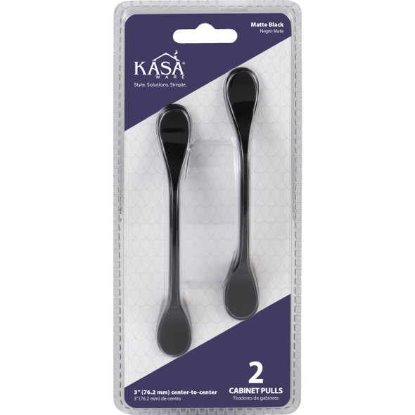 KasaWare 5 In. Matte Black Cabinet Pull (2-Pack) K9973MB-2