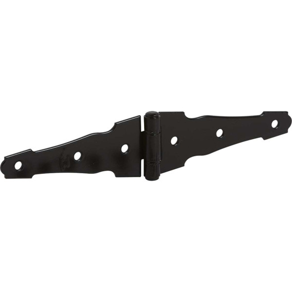 National Hardware 4 In. Black Ornamental Strap Hinge N109-036