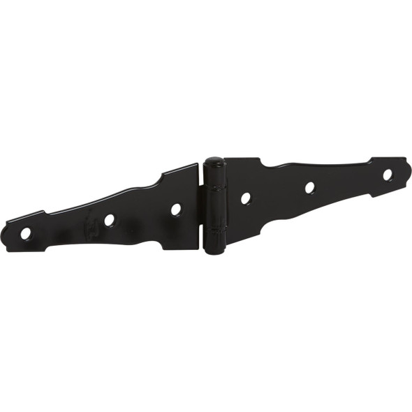 National Hardware 4 In. Black Ornamental Strap Hinge N109-036 National Hardware 4 In. Black Ornamental Strap Hinge N109-036