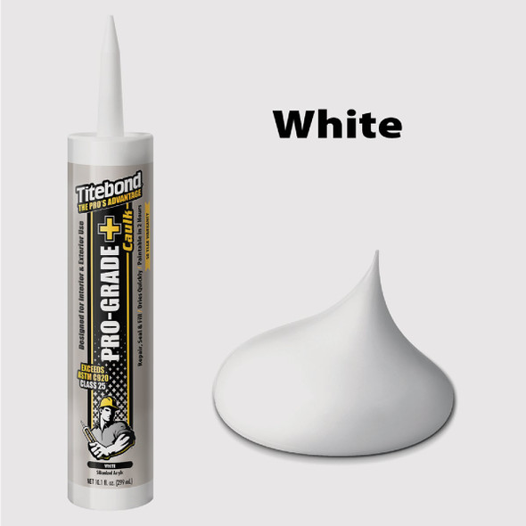 Titebond Pro Grade Plus 10.1 Oz. White Silicone Caulk 8401