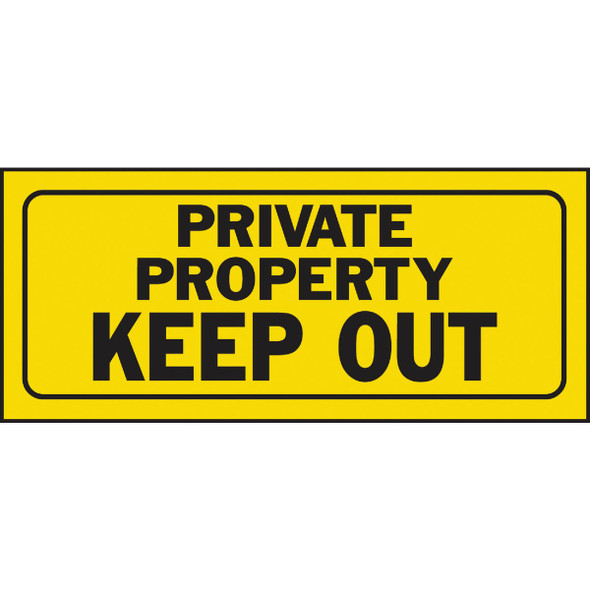Hy-Ko Plastic Sign, Private Property Keep Out 23006 Pack of 5