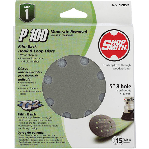 Gator Blade 15pk 5" 100g Sndng Disc 9022