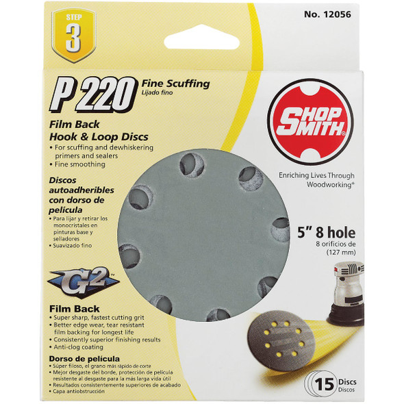 Gator Blade 15pk 5" 220g Sndng Disc 9026