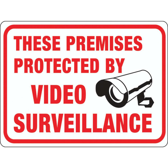 Hy-Ko Video Surveillance Sign 20619 Pack of 10