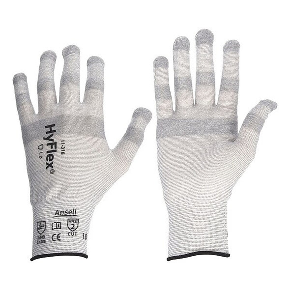 Ansell Cut-Resistant Gloves, Cut Level A2 ,9 1 PR 11318VP