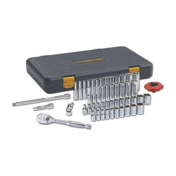 51 Piece 1/4" Drive 6 Point 120XP Standard & Deep SAE/Metric Mechanics Tool Set