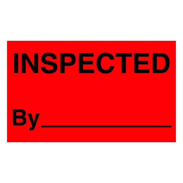 Tapecase Shipping Labels,5 In. W,Black/Red,PK50 16V003