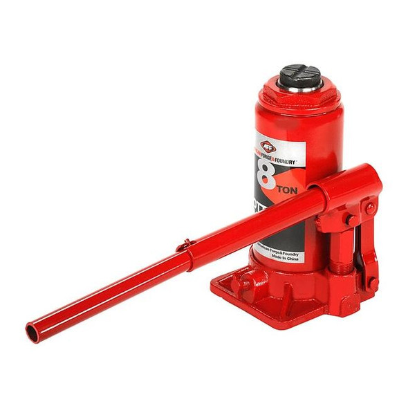 American Forge & Foundry Bottle Jack,8 ton,Max Lift 15 1/2" H 3508