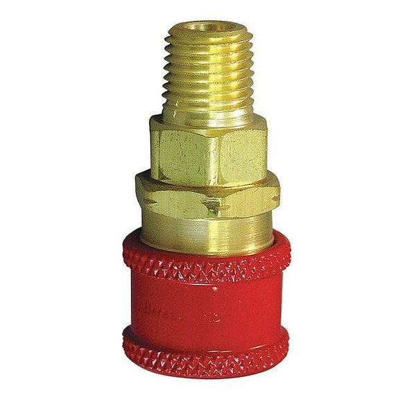 Hansen Coupler Body,(M)NPT,1/4,Brass RD703