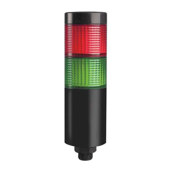Tower Light Assembly, Red, Green, 90 to 240V AC, 80 FPM, 56 mm Dia., Direct