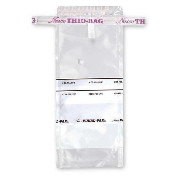 Whirl-Pak Sampling Bag,Polyethylene,3.4 oz.,PK100 B01402