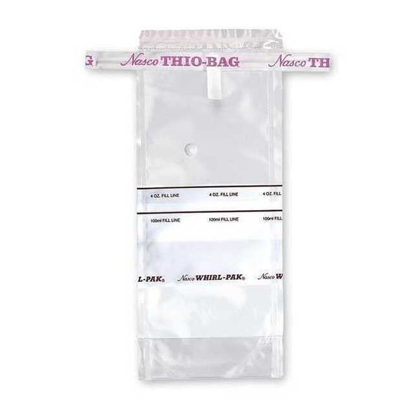 Whirl-Pak Sampling Bag,Polyethylene,3.4 oz.,PK100 B01402