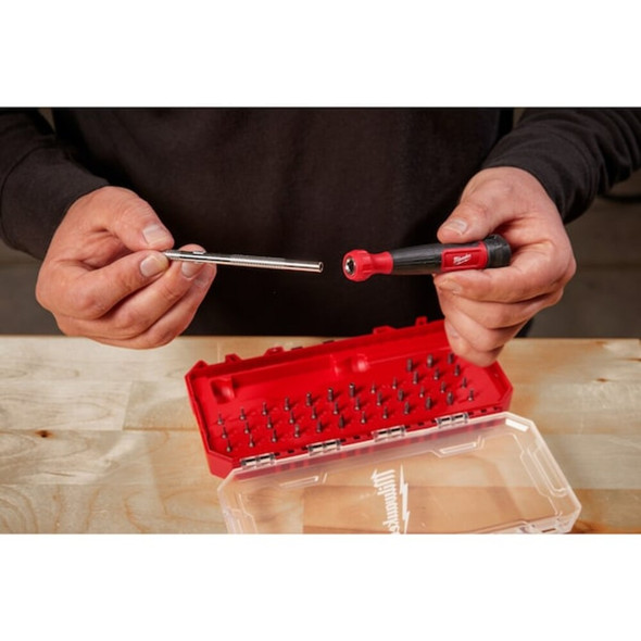 Milwaukee Tool Multi-Bit Screwdriver,7 1-2 in L 48-22-2935