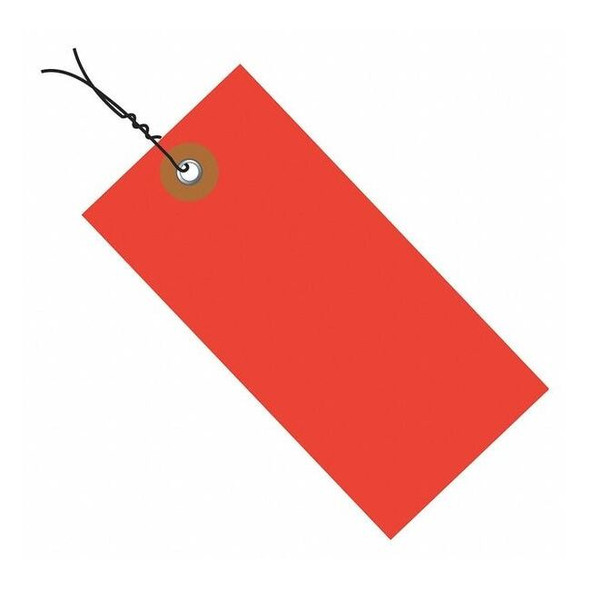 Tyvek Tyvek Shipping Tags, Pre-Wired, 5 3/4" x 2 7/8", Red, PK100 G14073D