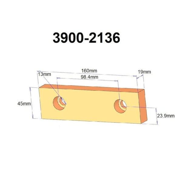 Hhip Spare Jaws For 6" No 3900-2103 Milling Vise 3900-2136