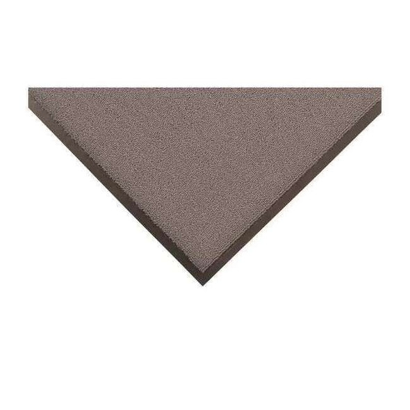 Entrance Mat, Polypropylene, 3/8 in Thick, Gray, 3 ft W x 16 ft L