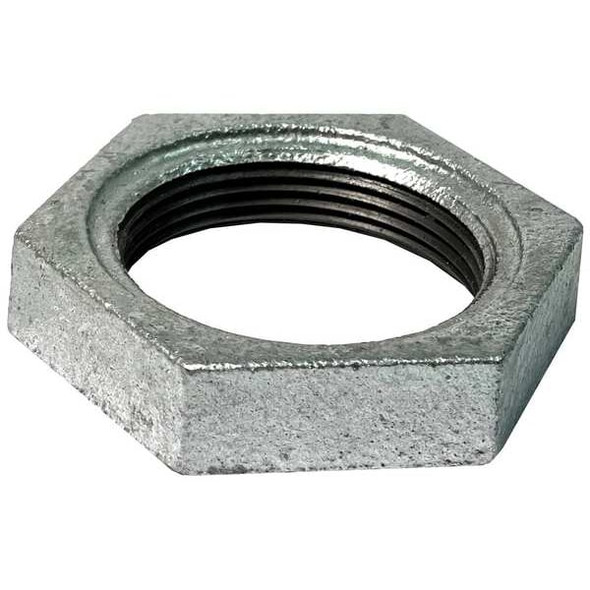 Manufacturer Varies Lock Nut, 1-1/4"-11.5, Iron, Class 150, Galvanized 783YE2