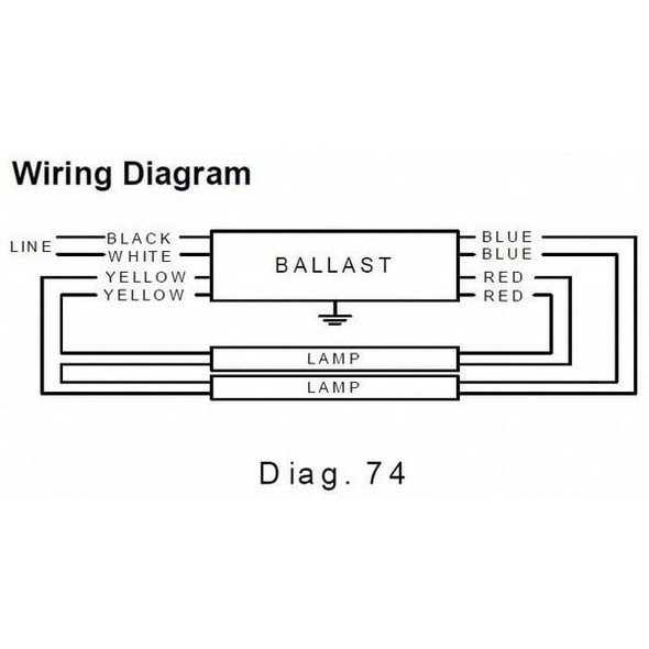 Advance 117 to 120 Watts, 1 or 2 Lamps, Electronic Ballast ICN-2S54-90C-N