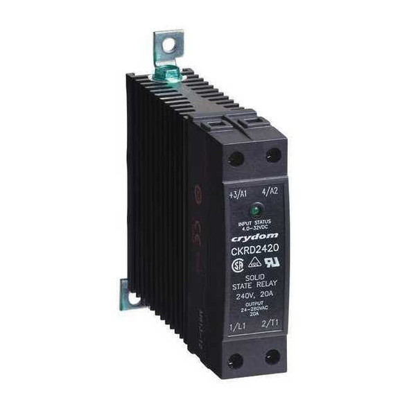 Crydom Solid State Relay, 1 Phase, Box Clamp, DIN Rail, SCR CKRD2430