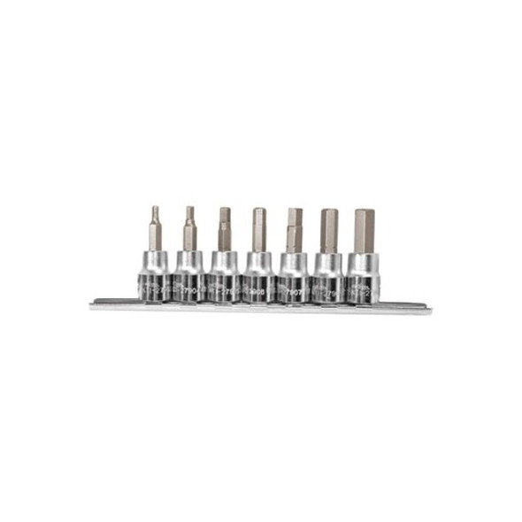 K-Tool International Metric Hex Bit Socket Set,3/8"Dr,7 pcs. KTI-27970 K-Tool International Metric Hex Bit Socket Set,3/8"Dr,7 pcs. KTI-27970