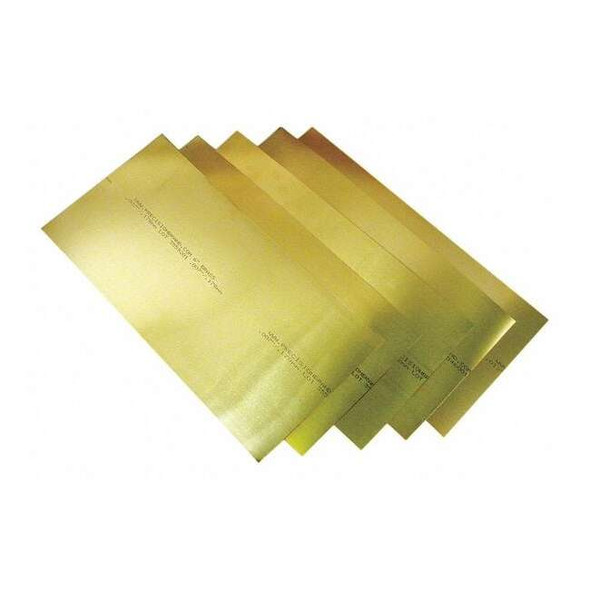 Precision Brand ShimStock,Sheet,Brass,0.0310In,6 In,PK10 17915