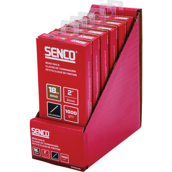 Senco 2 In. 18-Gauge Galvanized Slight Head Brad Nail  (1000 Ct.) AX21EAAR 380956