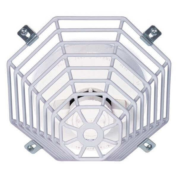 Wire Cage, Steel, Flush Mount, 8 1/4 in W x 8 1/4 in H x 4 5/8 in D, White